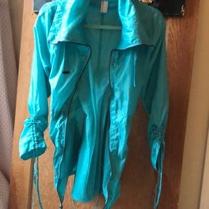 Mondetta fashion rain coat M teal